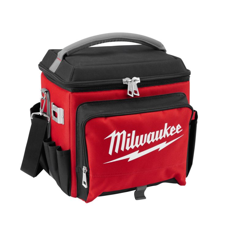 Milwaukee Jobsite Cooler for rugged durability, with ample storage and ice retention for worksite refreshments