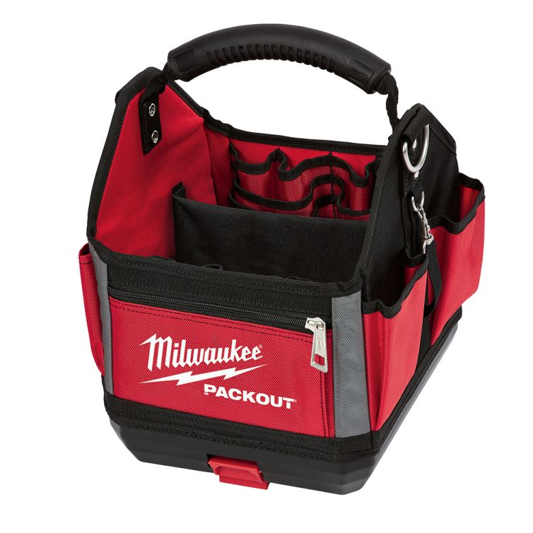 Milwaukee 10 in. PACKOUT Tote: Durable, portable storage tote for organizing and transporting tools and gear on the jobsite