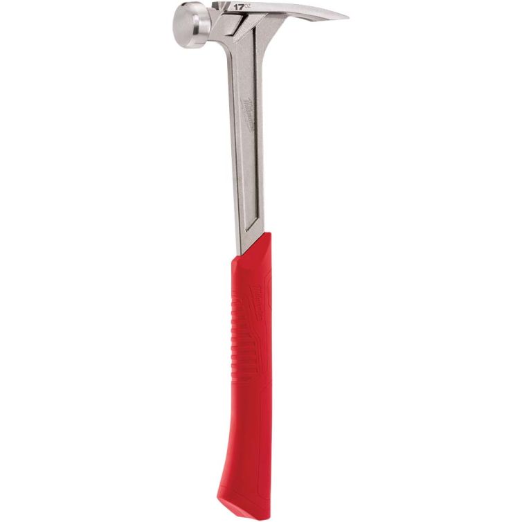 Milwaukee 17 oz Framing Hammer - Smooth Face - Durable, balanced hammer for precise striking and framing tasks