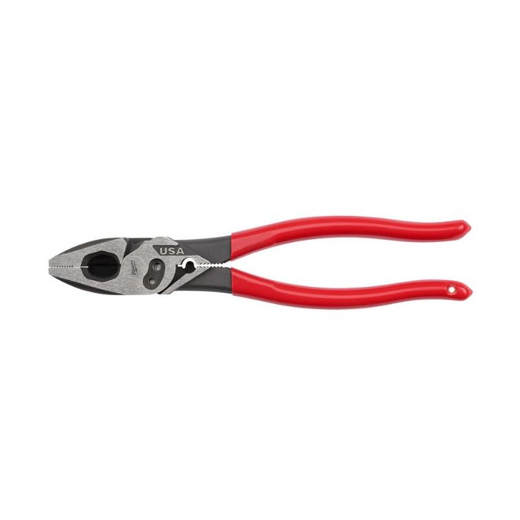 Milwaukee 9" Lineman's Dipped Pliers with Crimper & Bolt Cutter - Versatile, durable tool for cutting, gripping, and crimping tasks