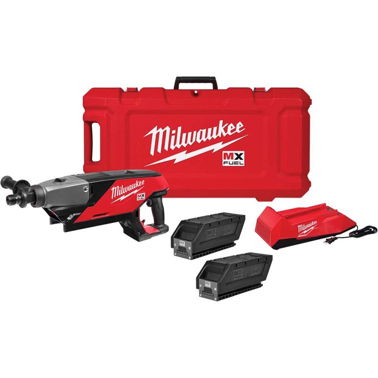 Milwaukee MX FUEL Lithium-Ion Cordless Handheld Core Drill Kit, offering powerful drilling performance and mobility for tough jobs