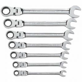 GearWrench 7pc Ratcheting Combination Wrench Set - Flex Head