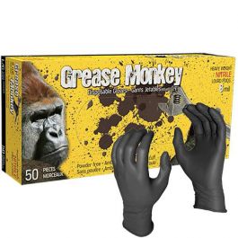 SPI Santé Sécurité  Gants de travail jetables en nitrile épais de 8 mils  Watson Gloves Grease Monkey, Bte/50