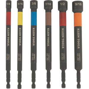 Klein Tools Hollow Magnetic Color-Coded Ratcheting Power Nut