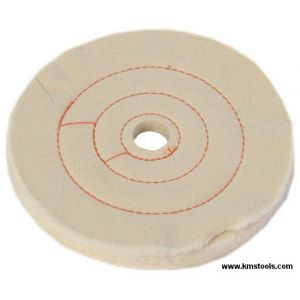 JUNLIXN 6 Inch Extra Thick Cotton Buffing Wheel, 5/8 Inch Arbor Hole 70 Ply Abrasive