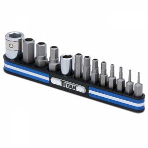 Titan 13pc 5 Lobe Star Bit Socket Set
