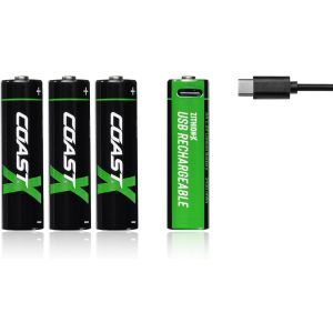 Coast ZITHION-X AAA RECHARGEABLE BATTERIES 4 pack