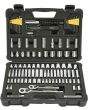 Stanley 1 4 in 3 8 in Drive Mechanic Tool Set 123 pc