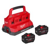 Milwaukee M18 Forge Starter Kit - 2x12Ah Batteries & 6-Bay Rapid Charger