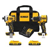DeWalt 20V MAX ATOMIC Brushless Compact 1/2" Drill Driver and Impact Driver Combo Kit