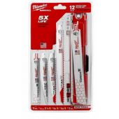 Milwaukee SAWZALL Demolition Reciprocating Saw Blade Set - 12 Piece