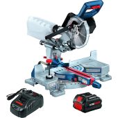 Bosch PROFACTOR 18V 7-1/4" Single-Bevel Slide Miter Saw with 8Ah Battery