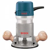 Bosch 2.25 HP electronic fixed-base router with precise control and adjustable settings for smooth, accurate wood routing