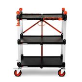 Crescent SITERUNNER 3 Shelf Folding Jobsite Cart