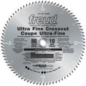 Freud 10" x 80 Tooth Carbide Ultra Fine Crosscutting Blade
