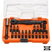 Klein Tools Proflex Micro Ratchet Impact-Rated Bit Set, 20-Piece
