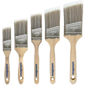 Magnum Wooden Handle Angle Brush Set - 5pc - PB5PKBL