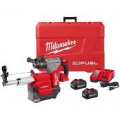 Milwaukee M18 FUEL 1-1/8" SDS Plus Rotary Hammer w/ ONE-KEY & HAMMERVAC Dedicated Dust Extractor Kit Milwaukee M18 FUEL 1-1/8" SDS Plus Rotary Hammer w/ ONE-KEY & HAMMERVAC Dedicated Dust Extractor Kit
