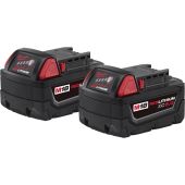 Milwaukee M18 REDLITHIUM XC 5.0 Ah Extended Capacity Battery Pack - 2pk
