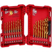 Milwaukee SHOCKWAVE RED HELIX Titanium Drill Bit Set - 23 Piece