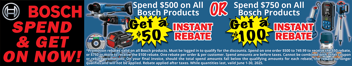 Bosch June Spend and Get